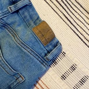 AE distressed mom jeans